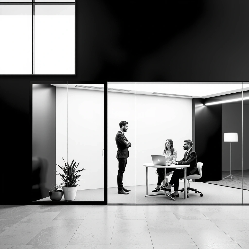 Modern London marketing office interior