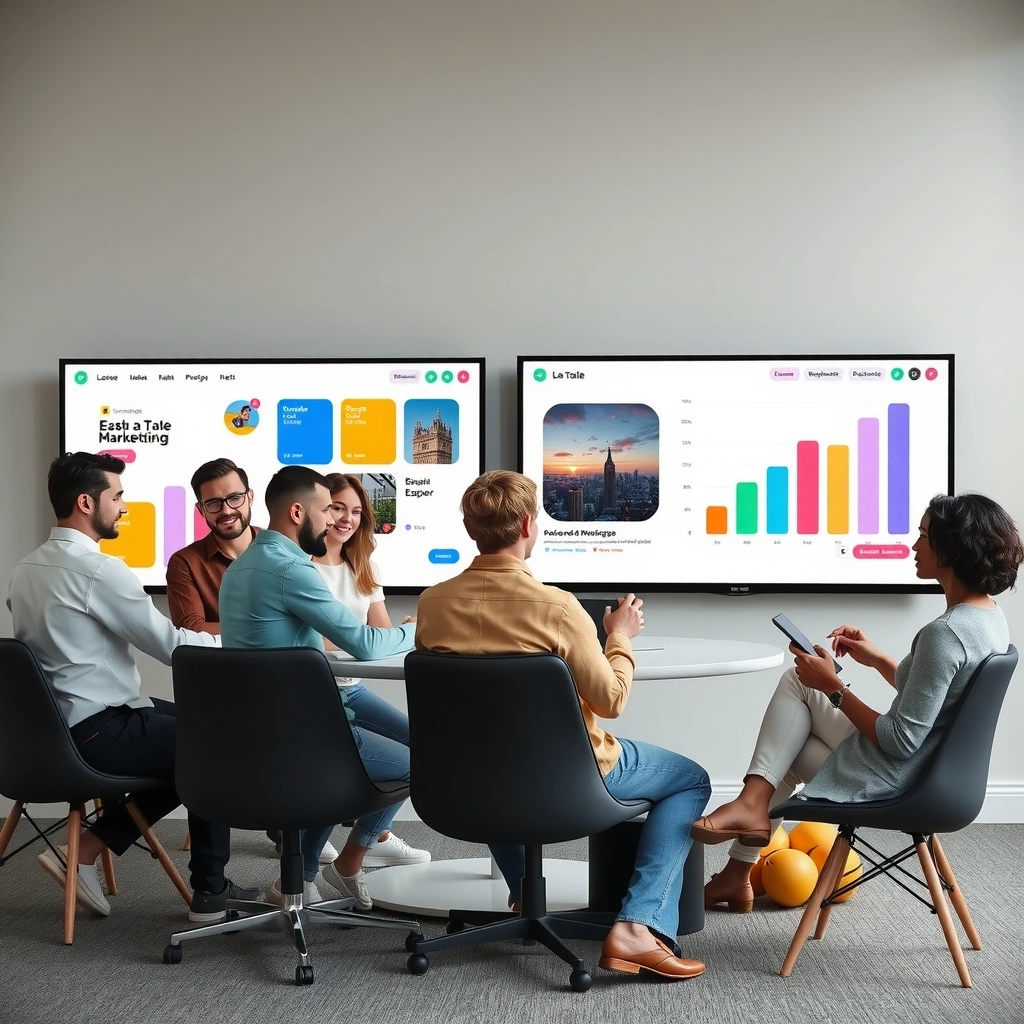 promoforge.world team collaborating in modern London office